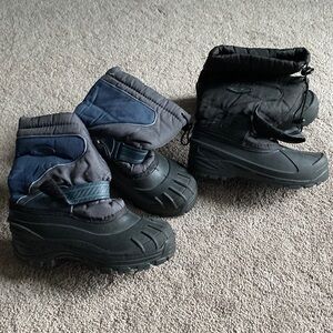 C9 Champion Black Snow Boots Winter Insulated Waterproof Bundle SIZE 1